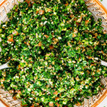 overhead shot of tabbouleh salad