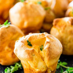 goat cheese and thyme yorkshire pudding