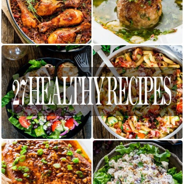 27 healthy recipes collage