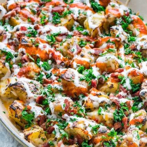red potatoes with ranch dressing and bacon Ranch Bacon Potatoes (quick & easy)