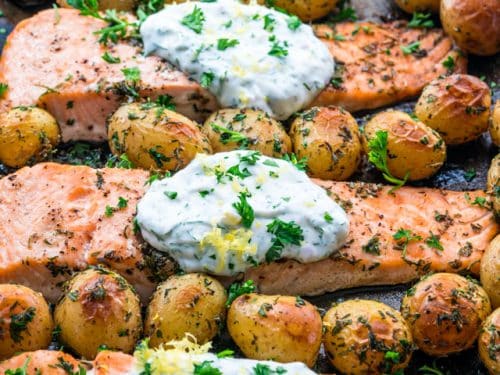Ingredients for Baked Salmon⁢ and Creamy Potatoes