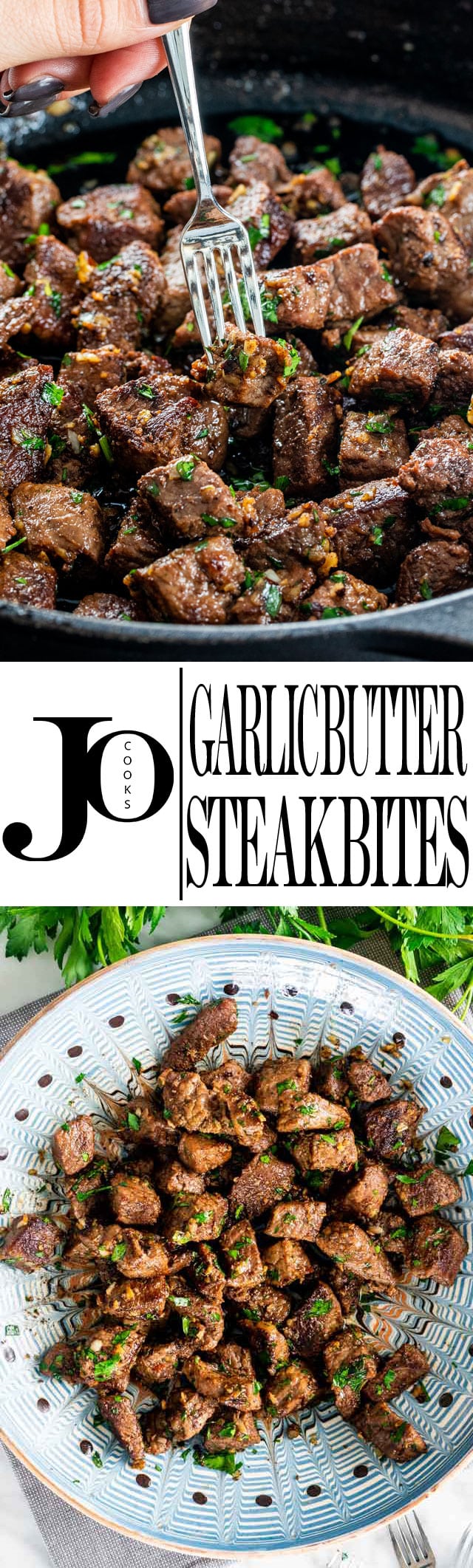 Garlic Butter Steak Bites - Jo Cooks