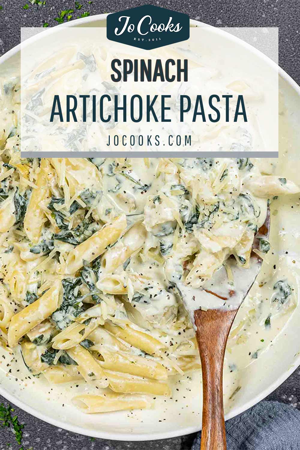 pin for spinach and artichoke pasta.