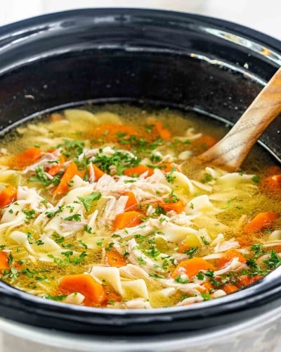 Crockpot Chicken Noodle Soup - Jo Cooks