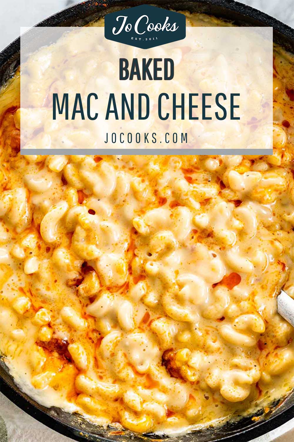 pin for baked mac and cheese.