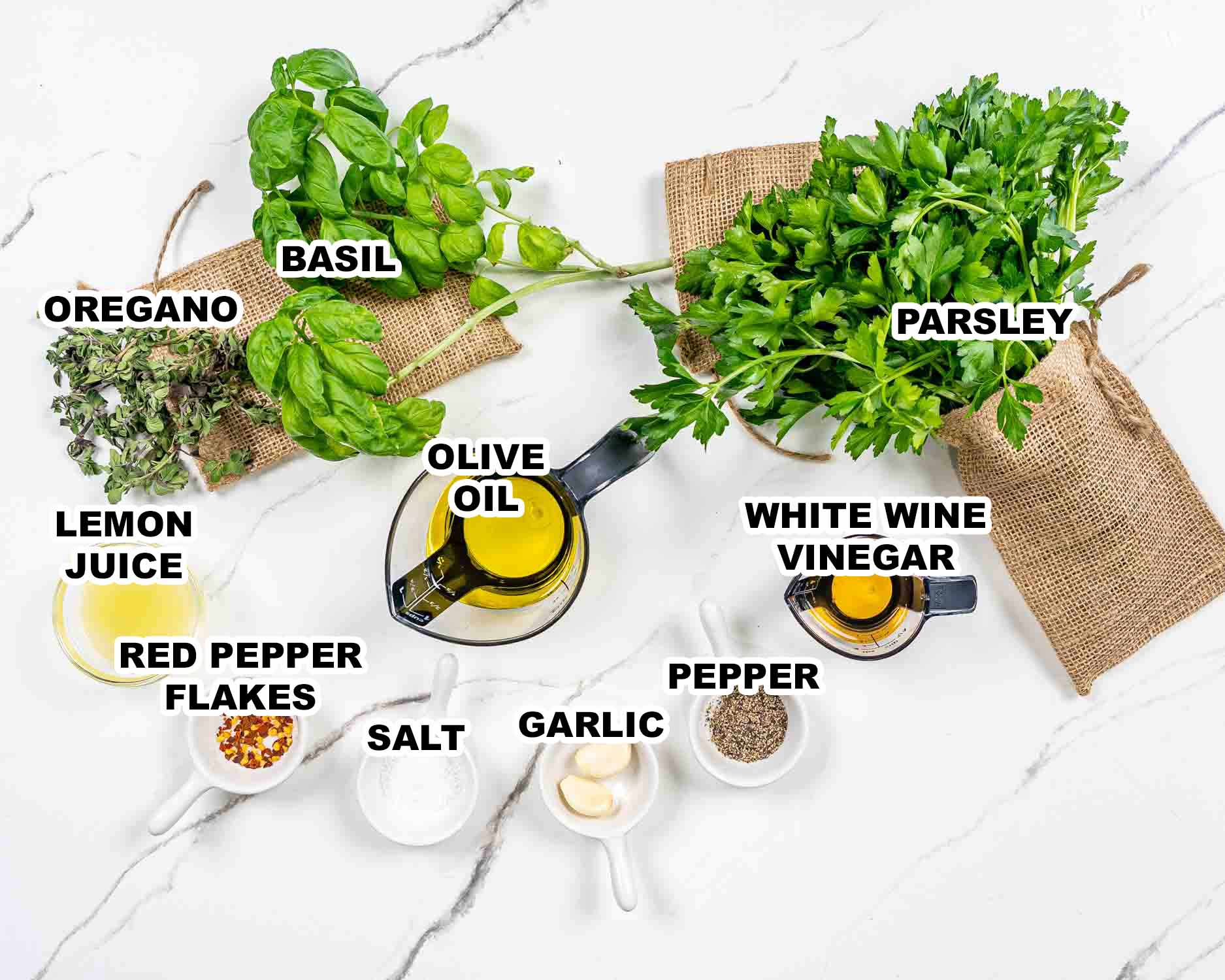 ingredients needed to make italian salad dressing.