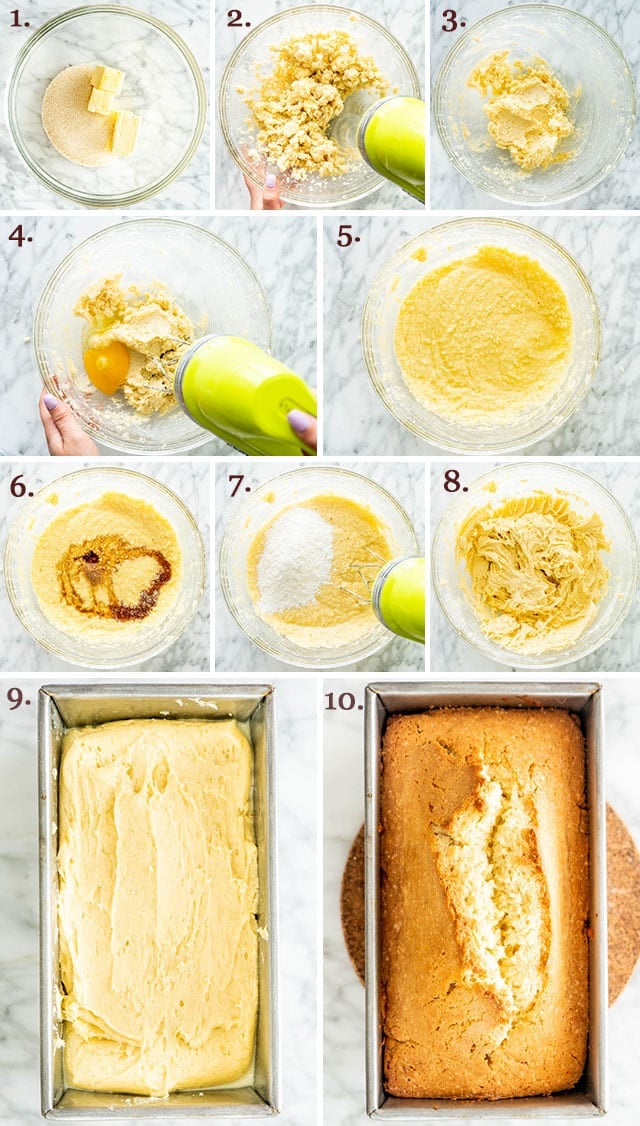 Pound Cake process shots