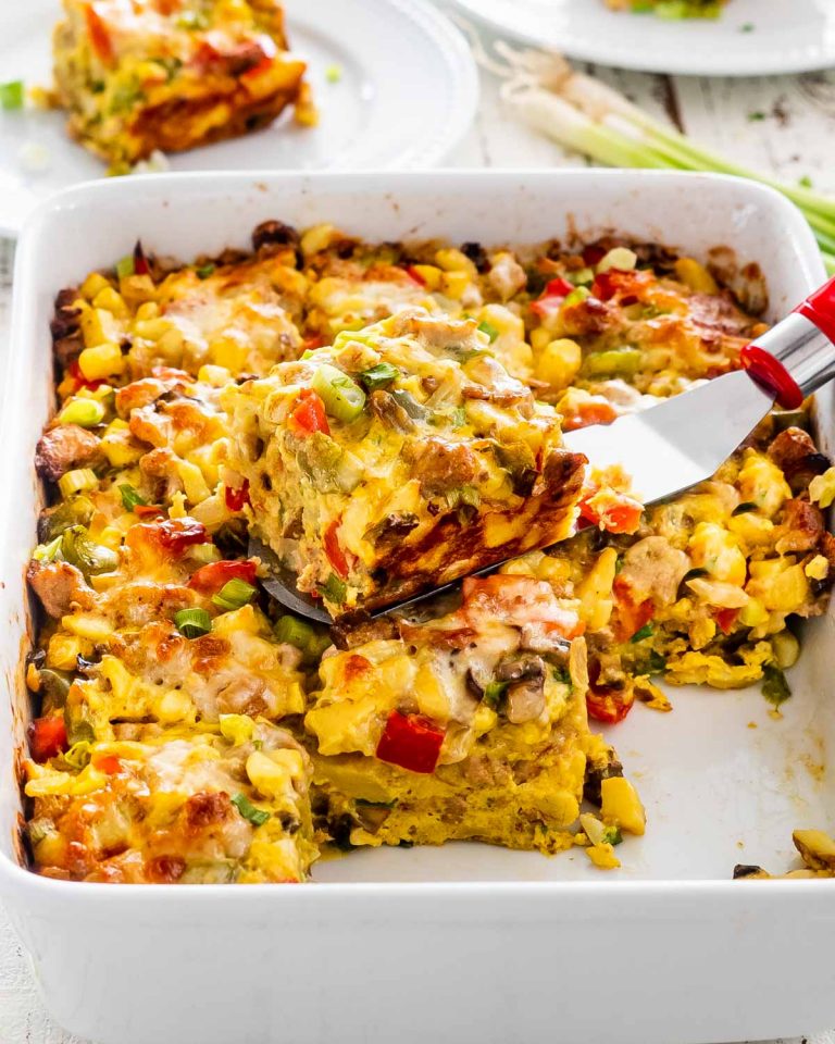 Sausage Potato Breakfast Casserole - Jo Cooks