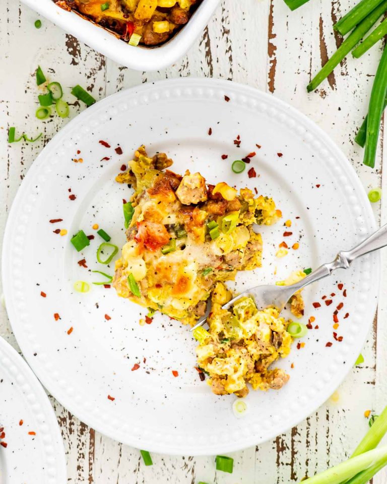 Sausage Potato Breakfast Casserole - Jo Cooks