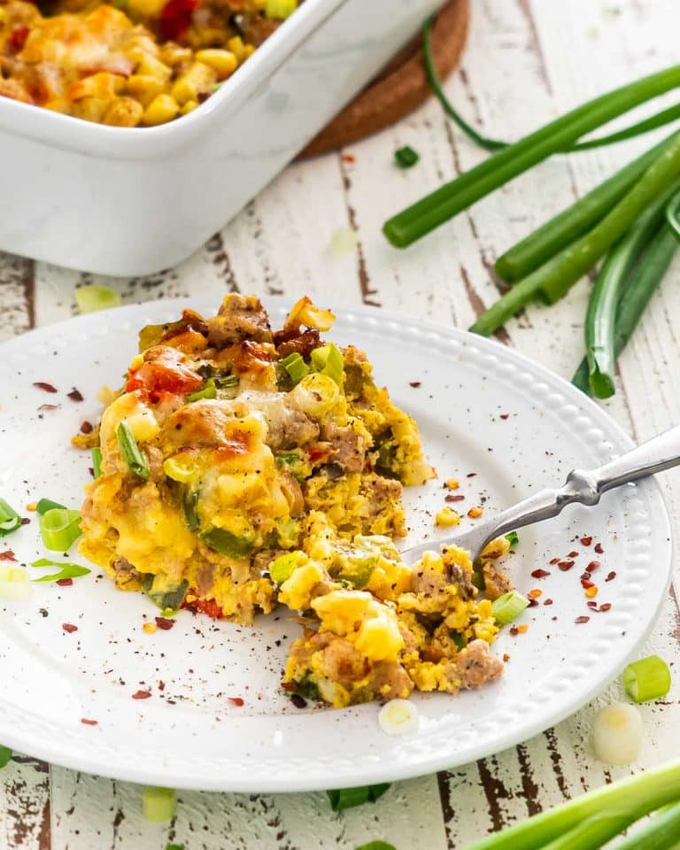 Sausage Potato Breakfast Casserole - Jo Cooks