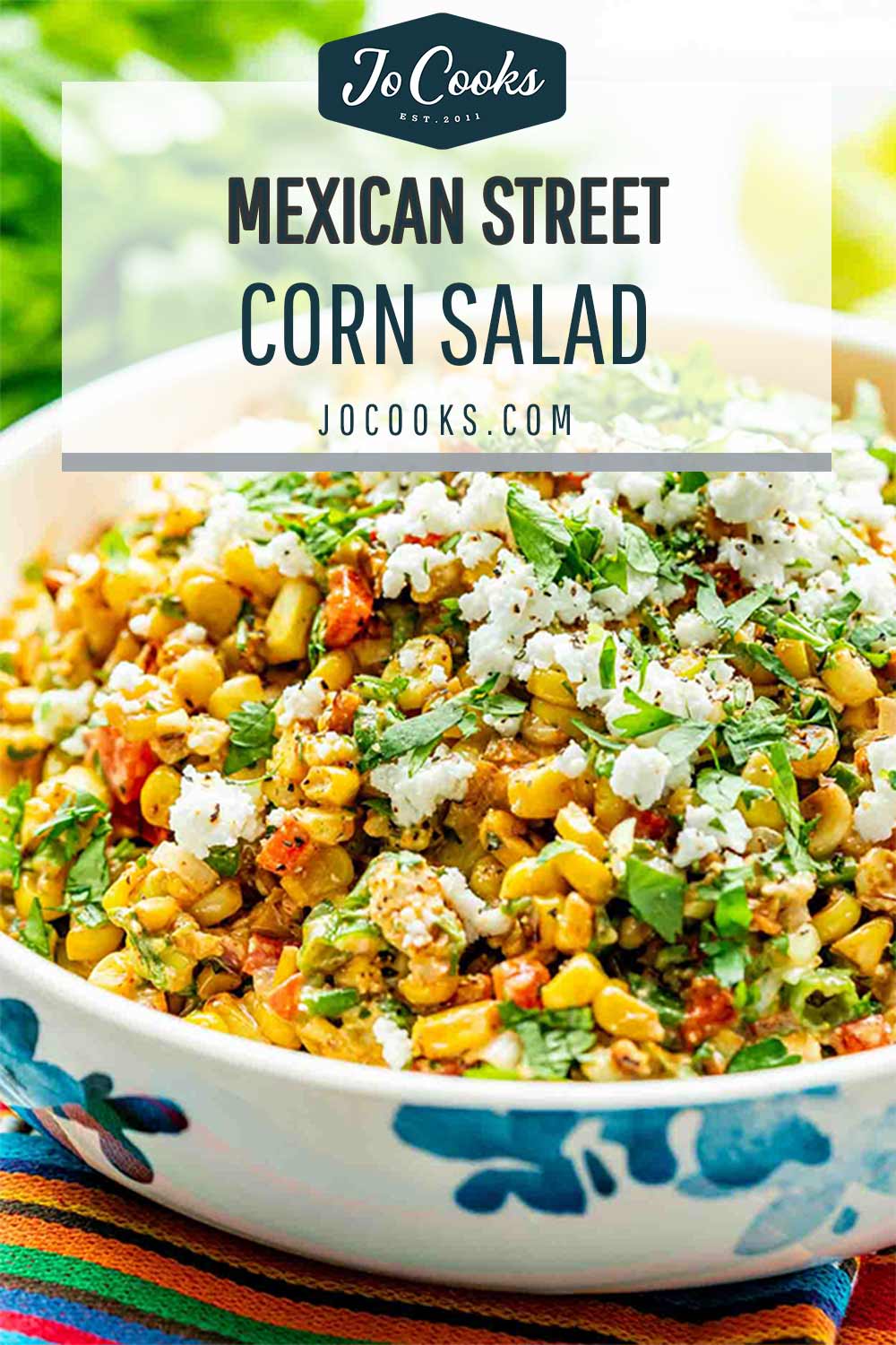 pin for mexican street corn salad.
