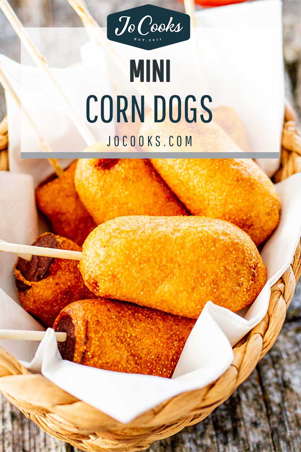 Mini Corn Dogs - Jo Cooks