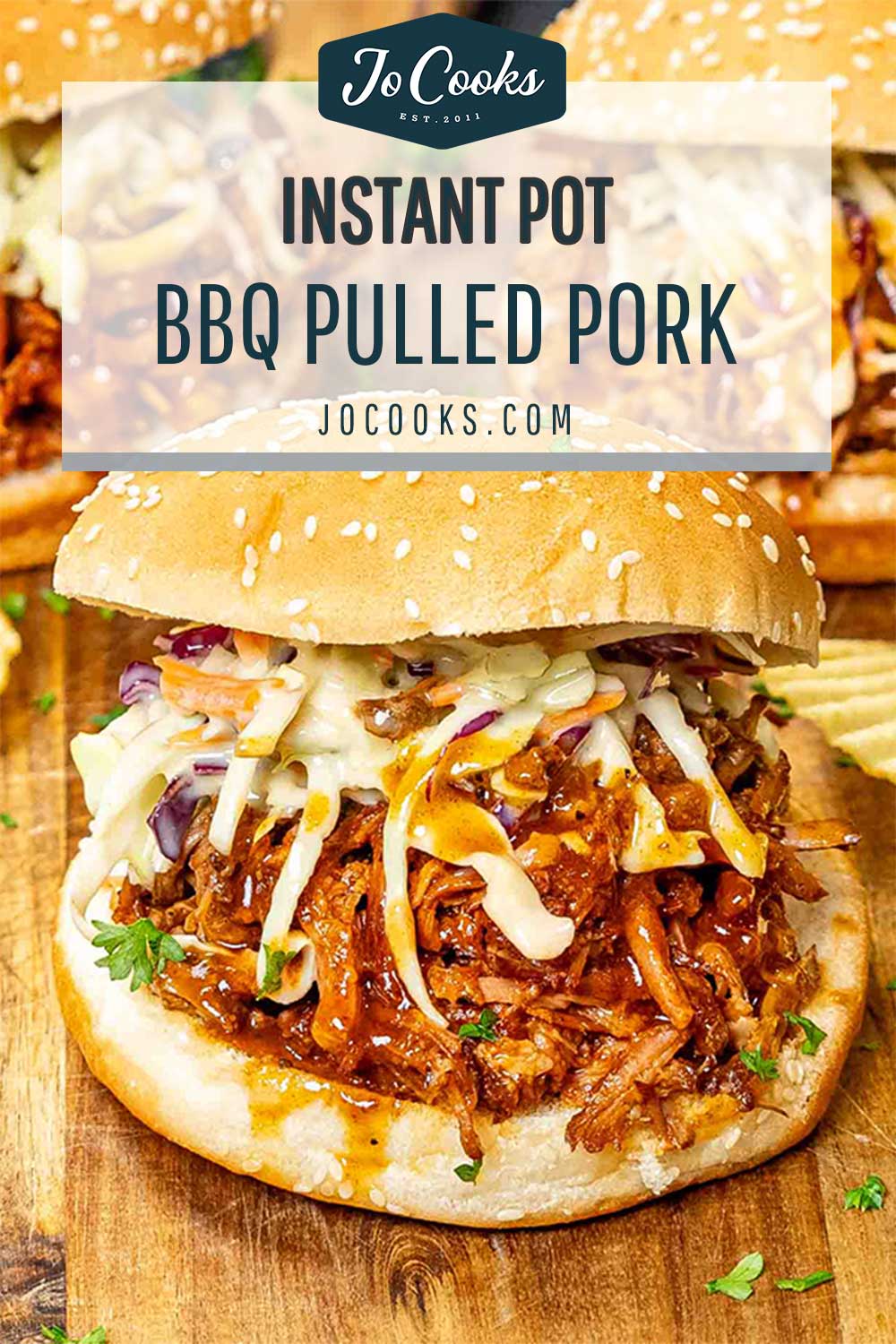 pin for instant pot bbq pulled pork.