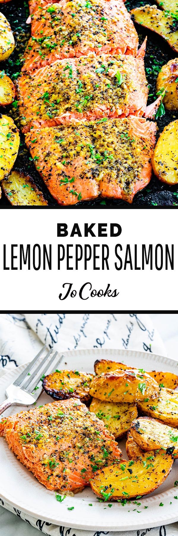 Baked Lemon Pepper Salmon - Jo Cooks