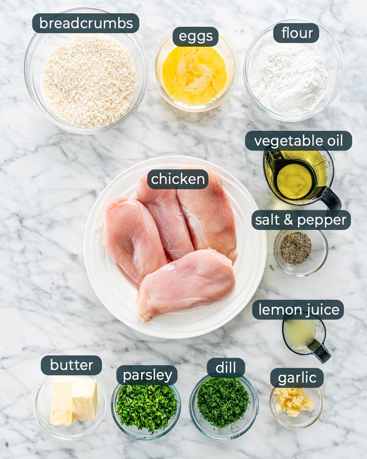 ingredients in chicken kiev