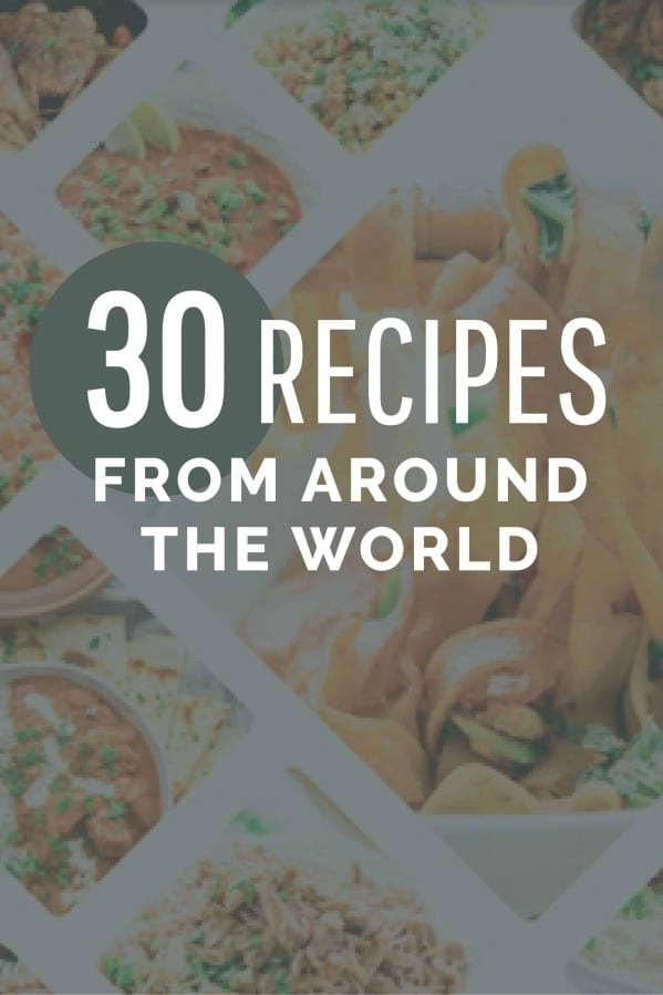 30 recipes from around the world cover.