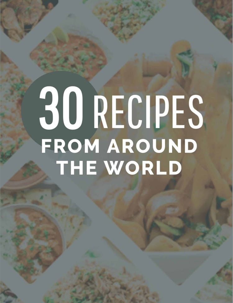 30 recipes from around the world cover.