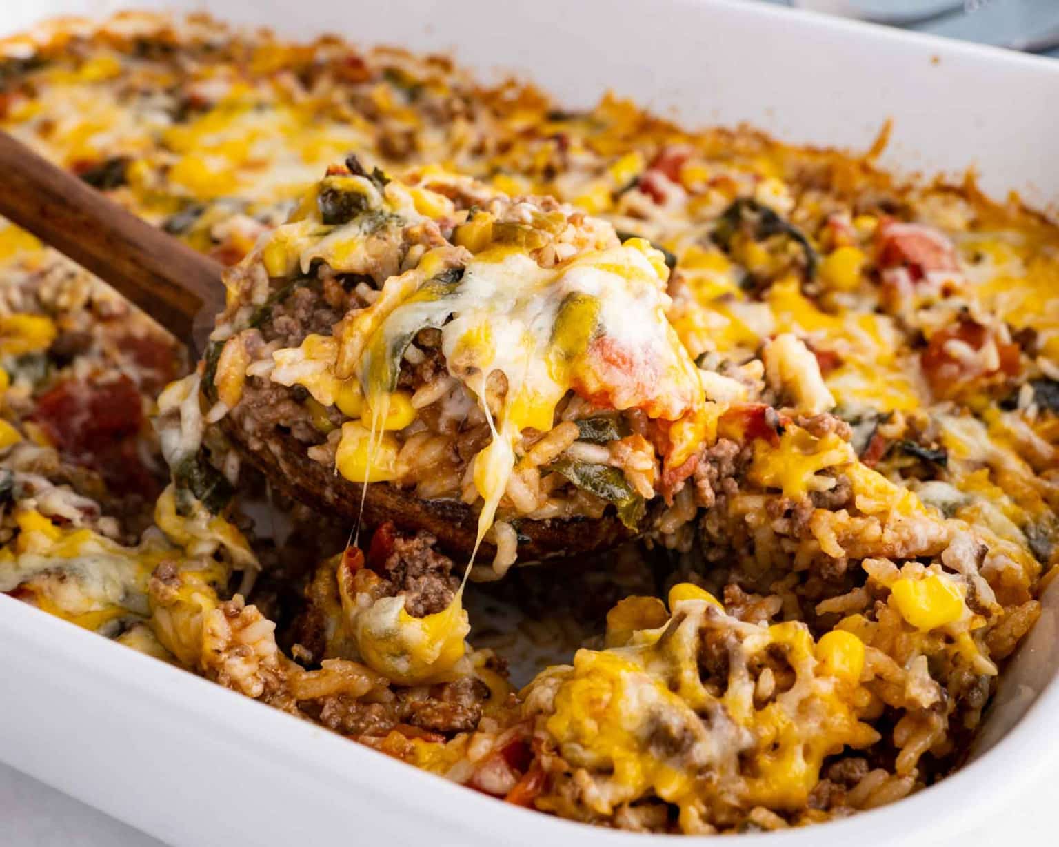 Mexican Beef and Rice Casserole - Jo Cooks