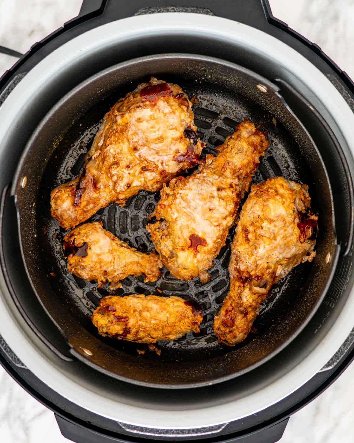 frying chicken in an air fryer