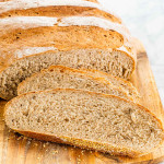 slices of freshly baked rye bread