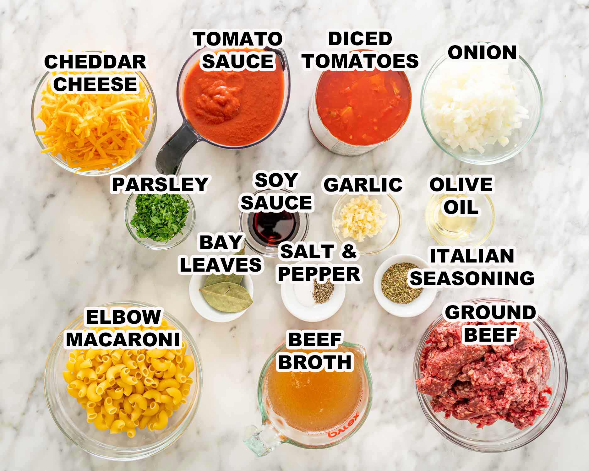 ingredients needed to make american goulash.