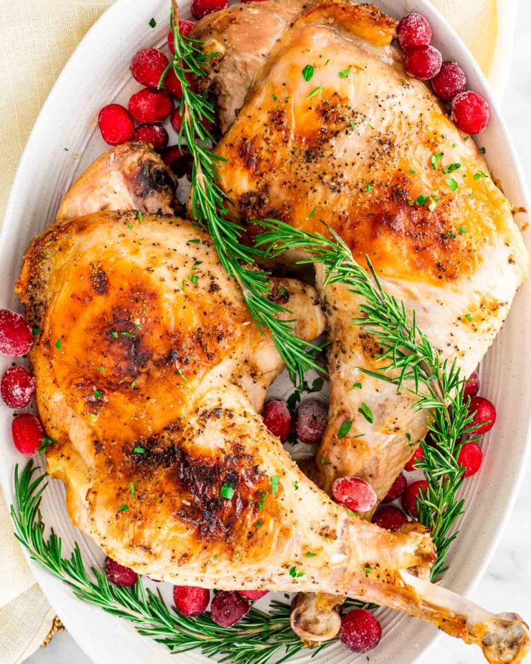 Easy Roasted Turkey Legs - Jo Cooks