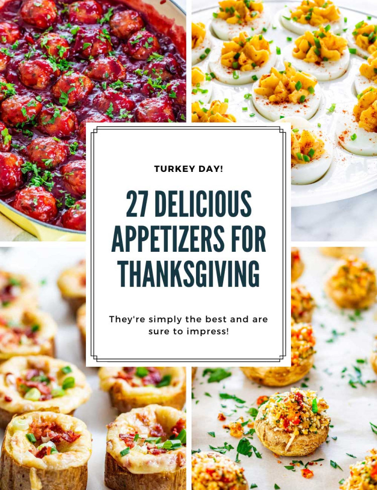 collage for thanksgiving appetizers.