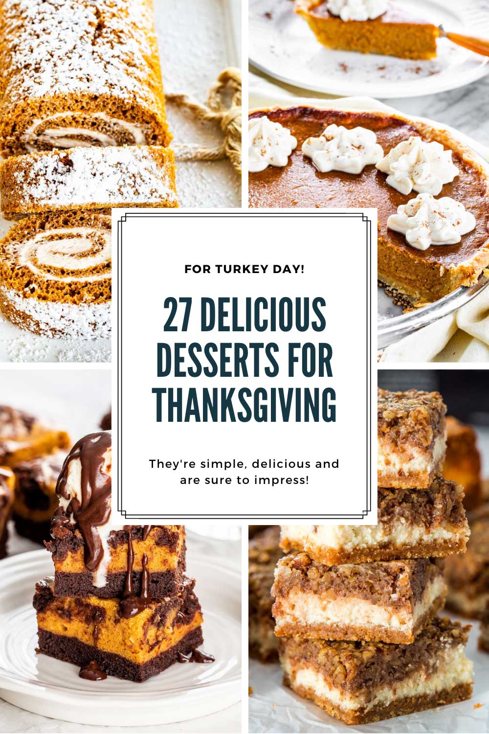 thanksgiving dessert collage.