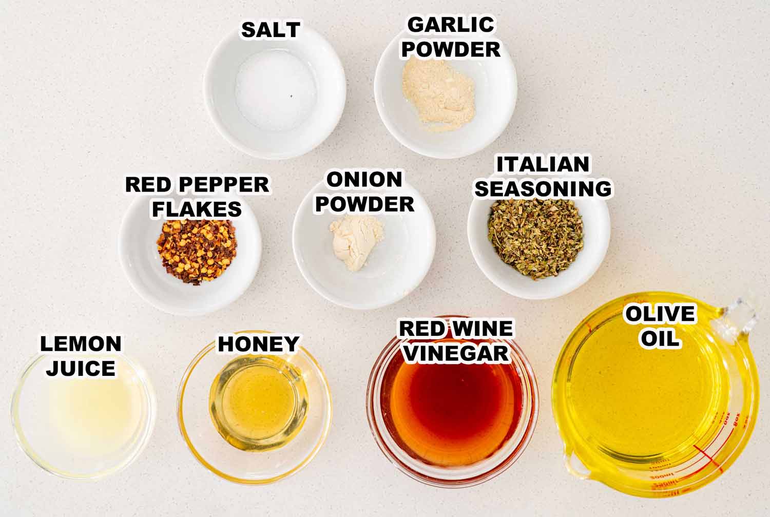 ingredients needed to make italian dressing.