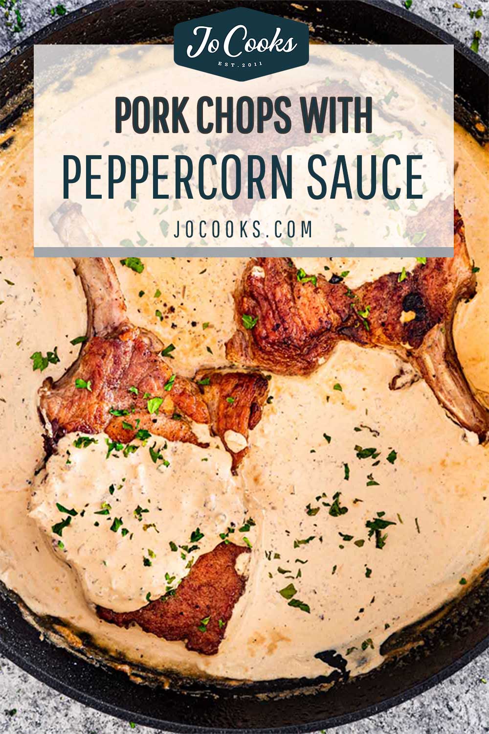pin for pork chops with peppercorn sauce.