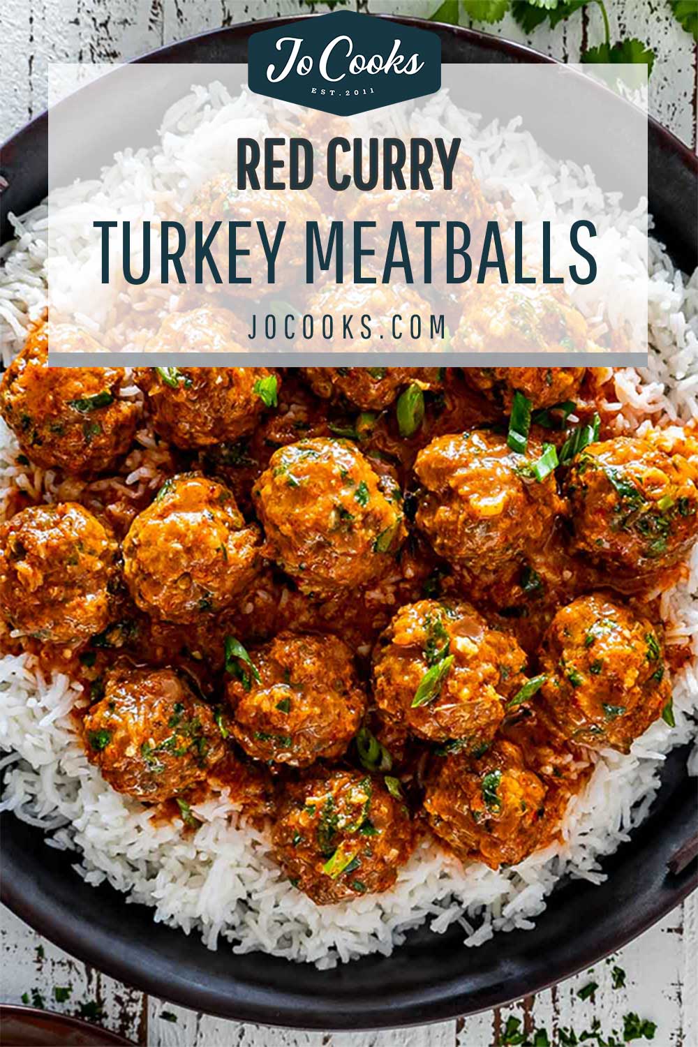pin for red curry turkey meatballs.