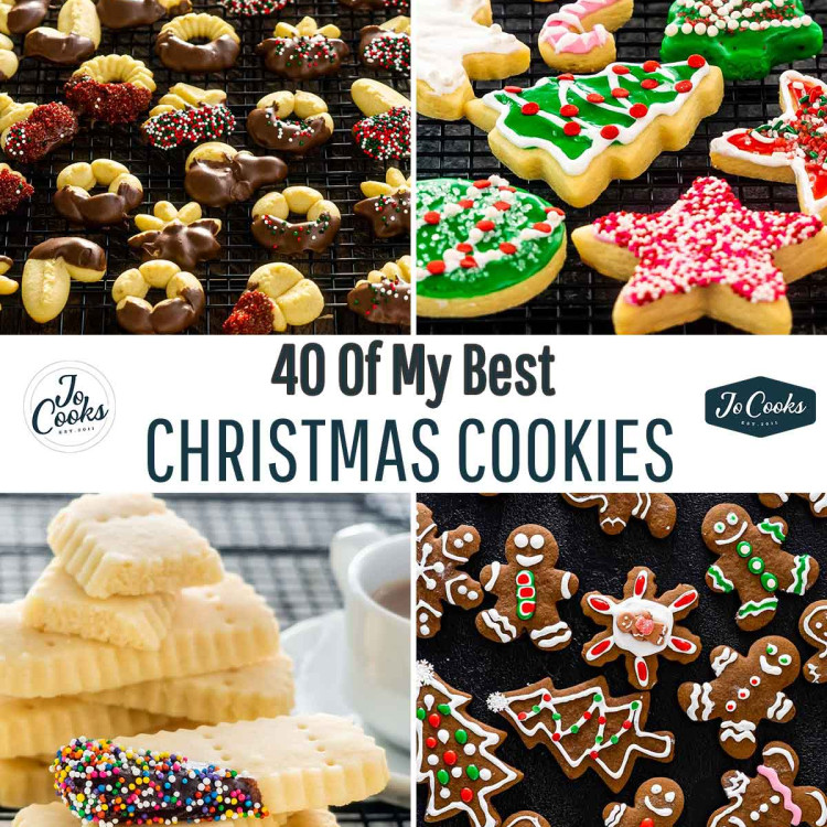 collage for christmas cookie collection.