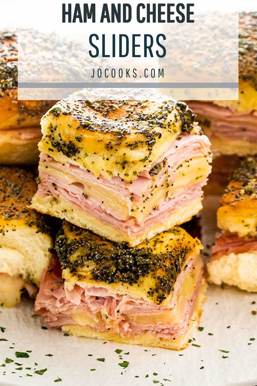 pin for ham and cheese sliders.