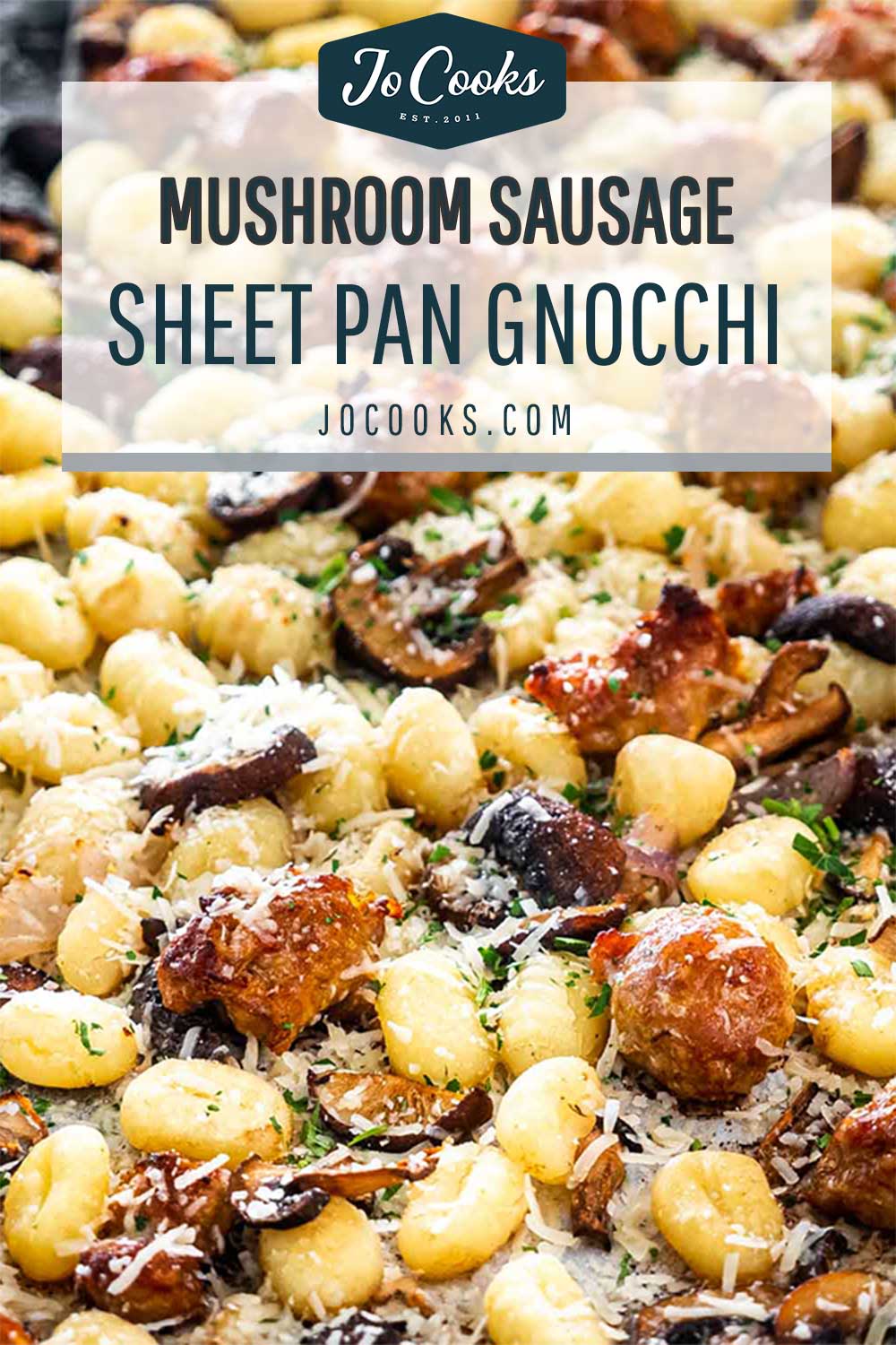 pin for mushroom sausage sheet pan gnocchi.