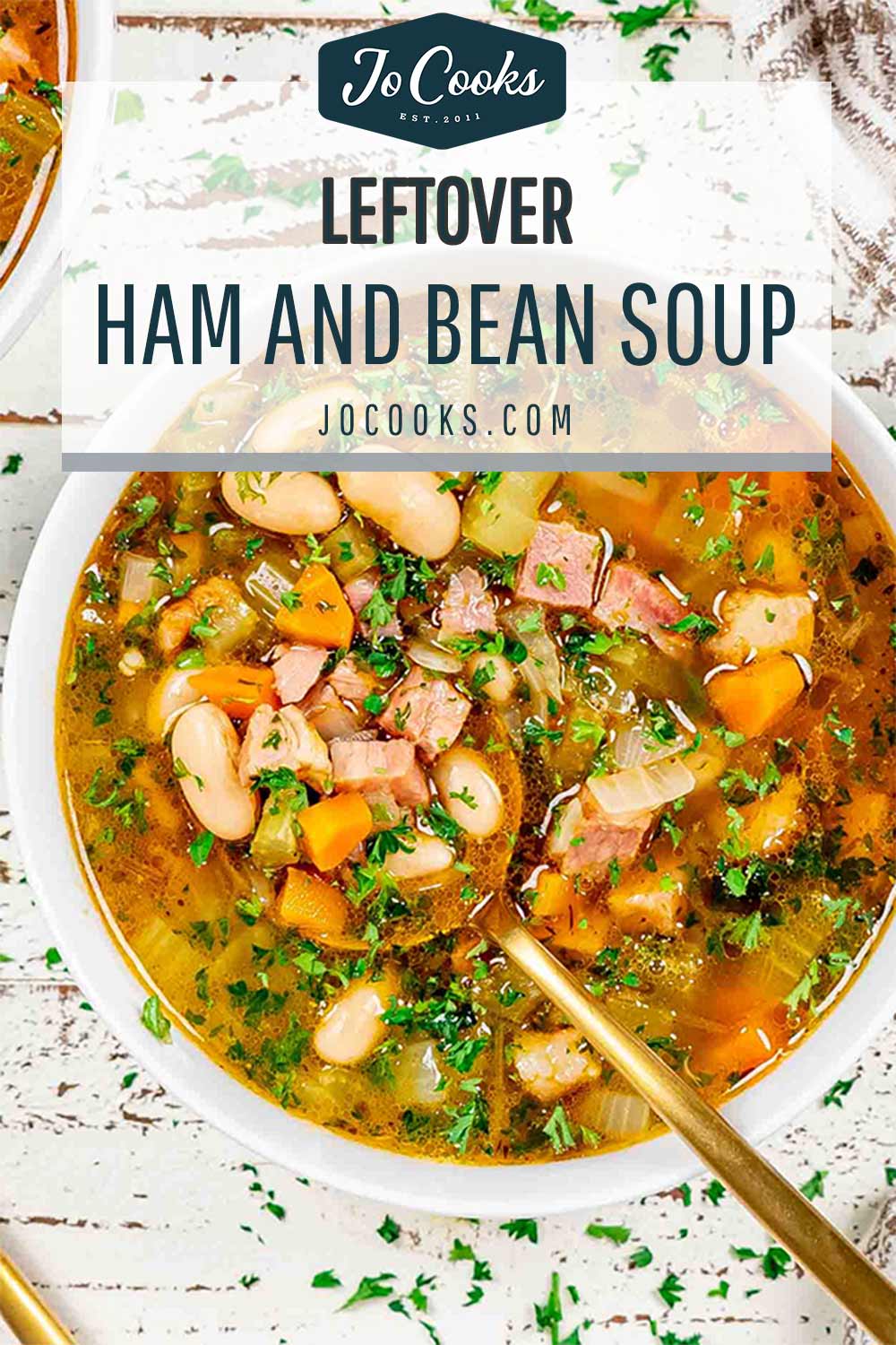 pin for leftover ham and bean soup.