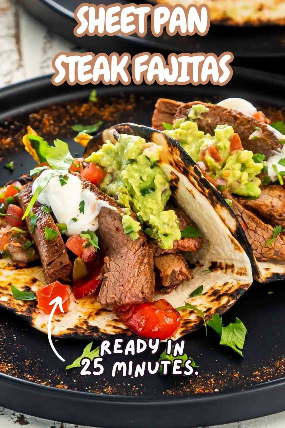 pin for sheet pan steak fajitas.