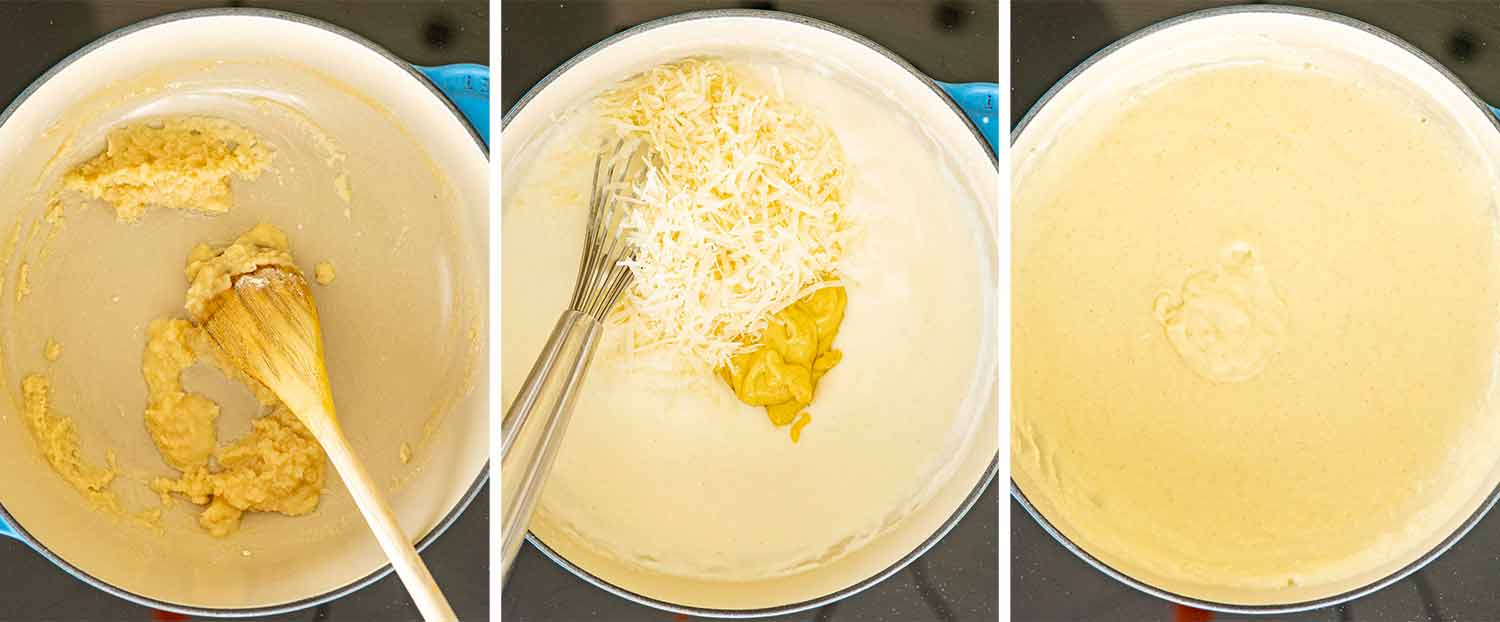 process shots showing how to make chicken cordon bleu.