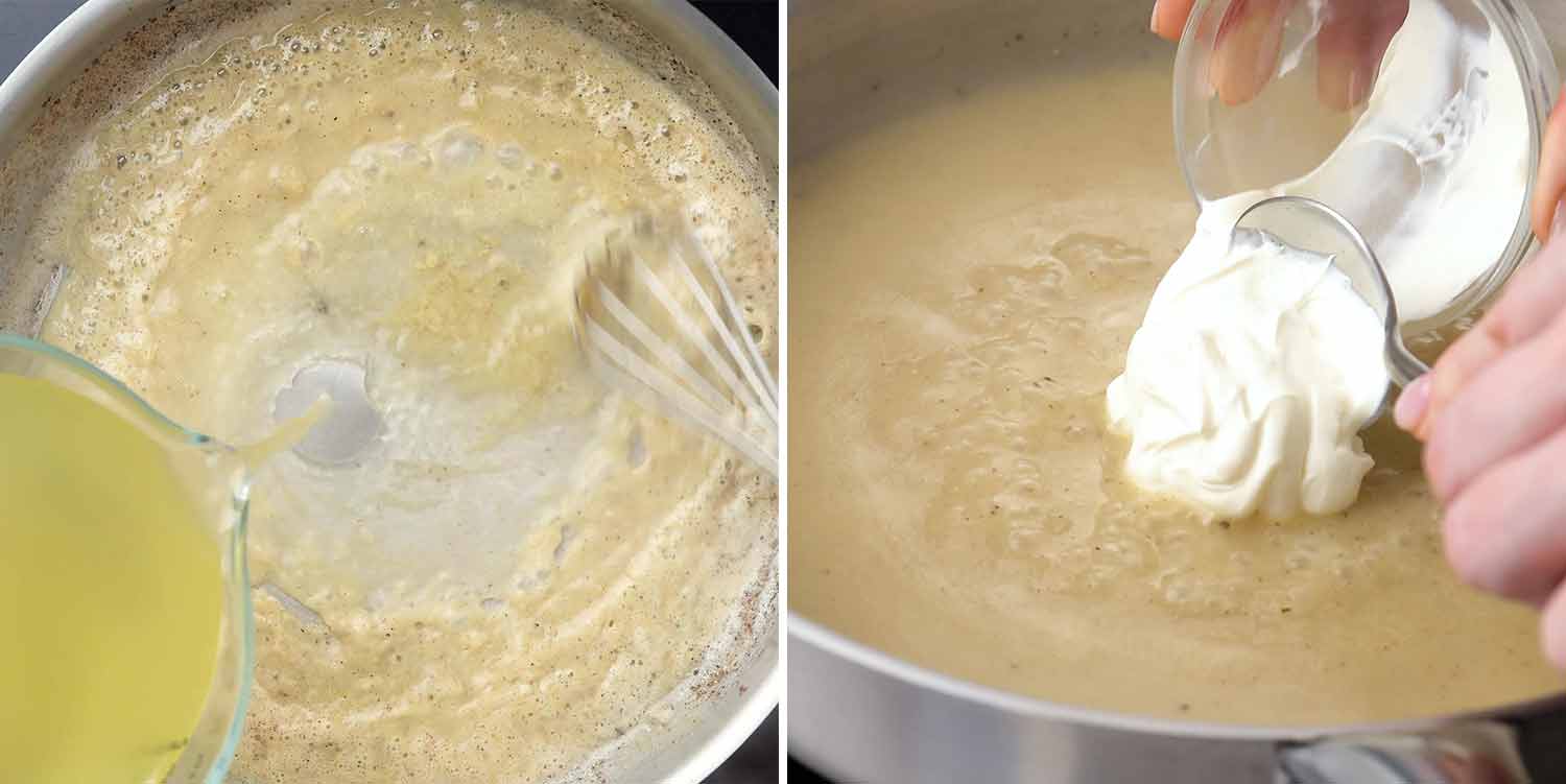 process shots showing how to make swedish meatballs.