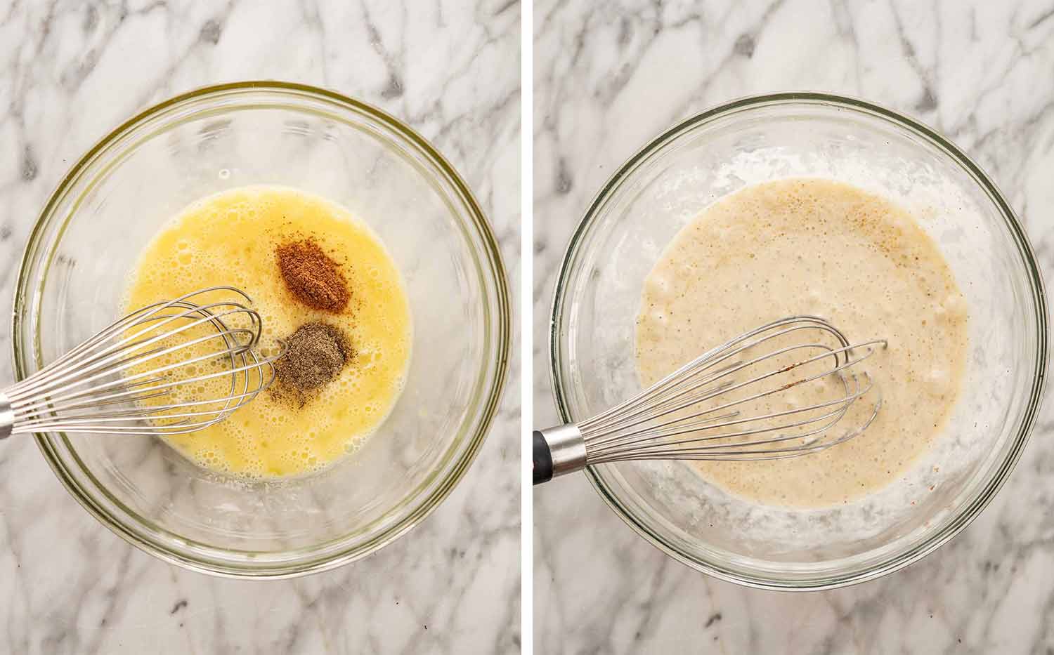 process shots showing how to make quiche lorraine.