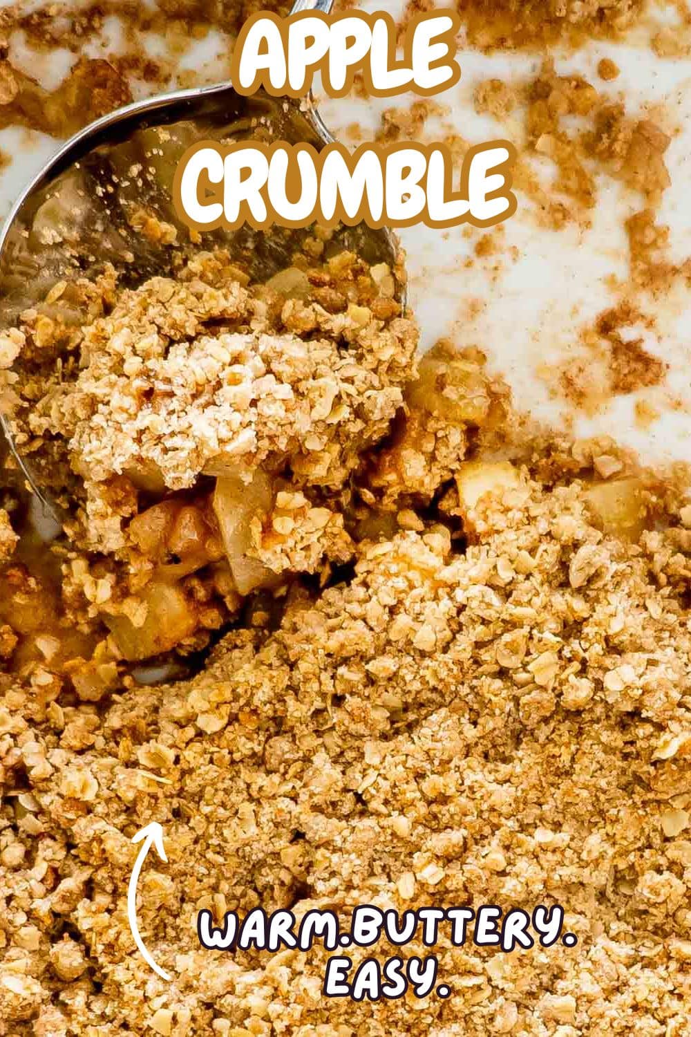 pin for apple crumble.