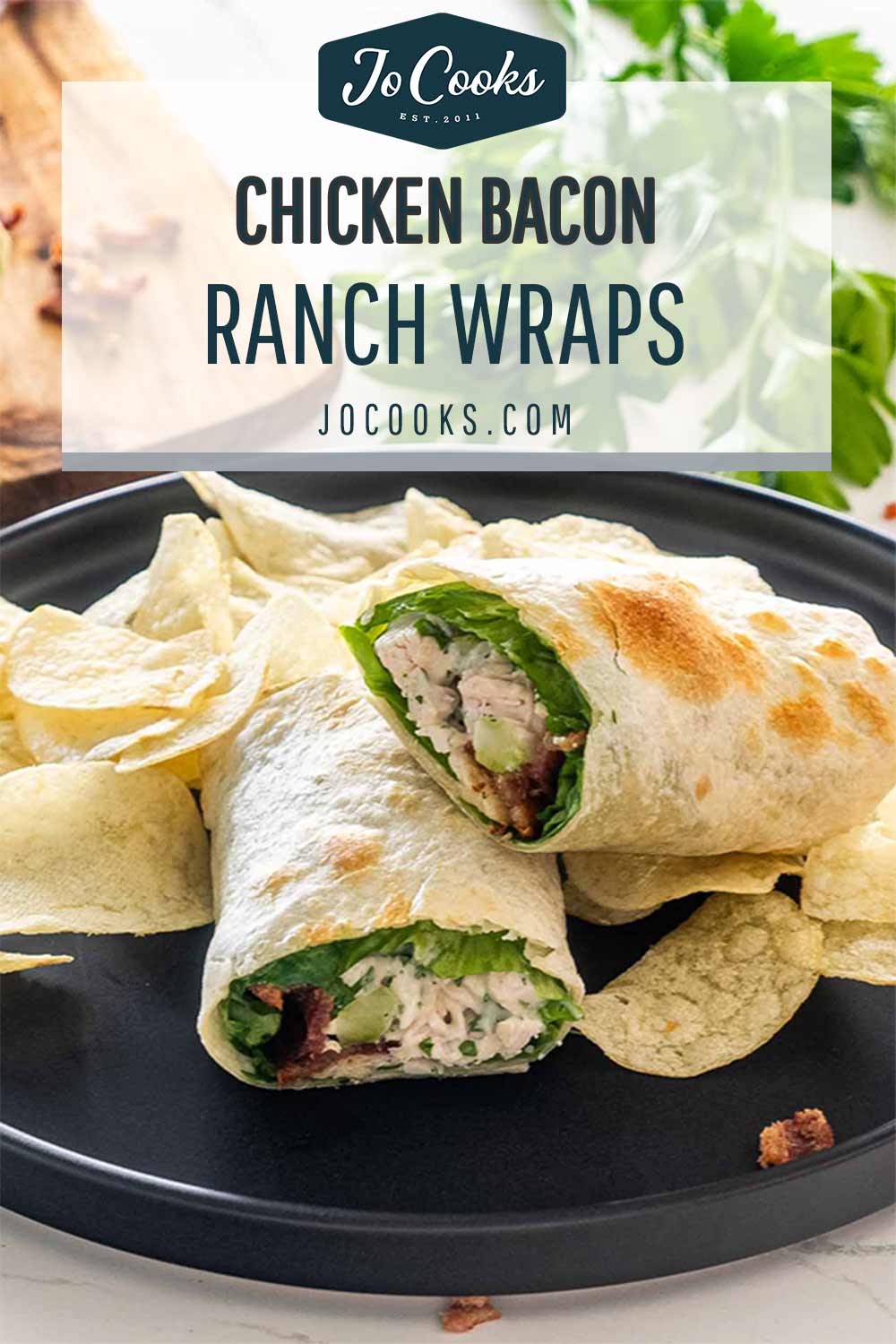 pin for chicken bacon ranch wraps.
