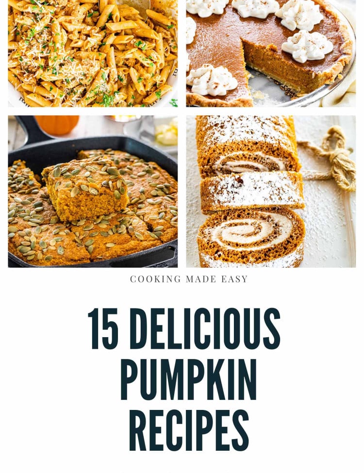 collage for pumpkin recipes.