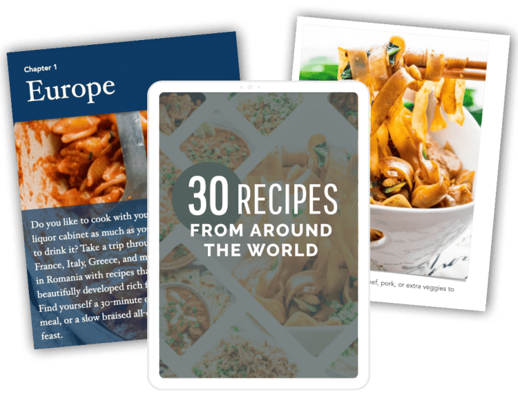 Collage of recipe ebooks