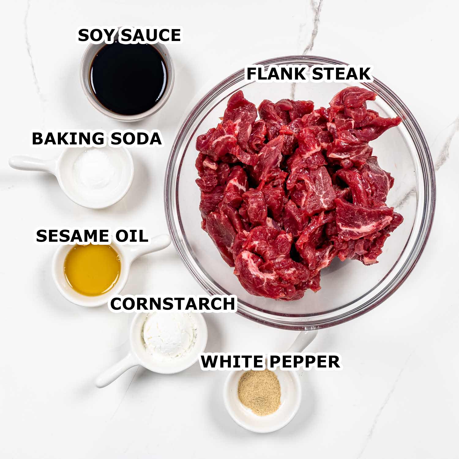ingredients needed to make black pepper beef.