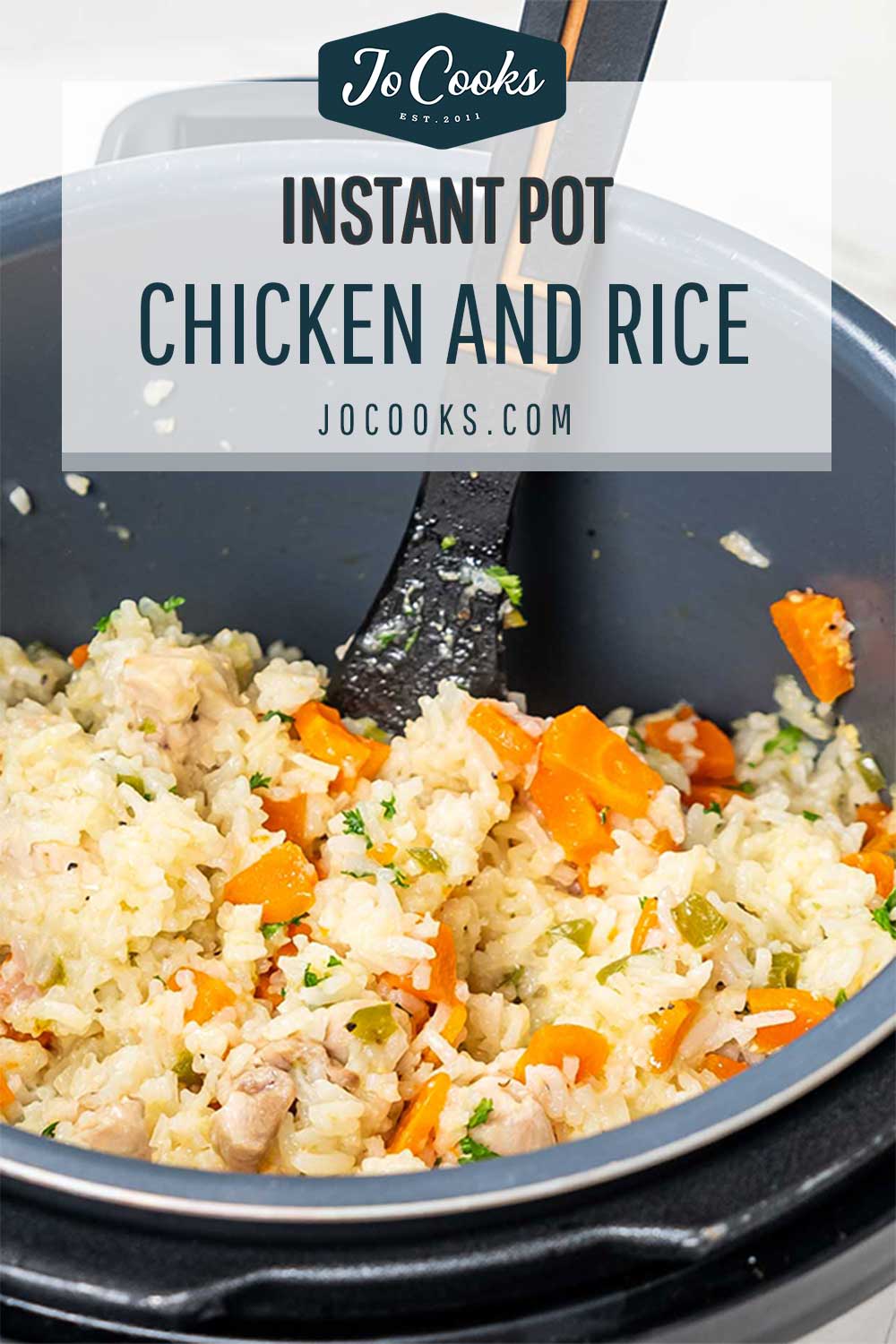 pin for instant pot chicken and rice.