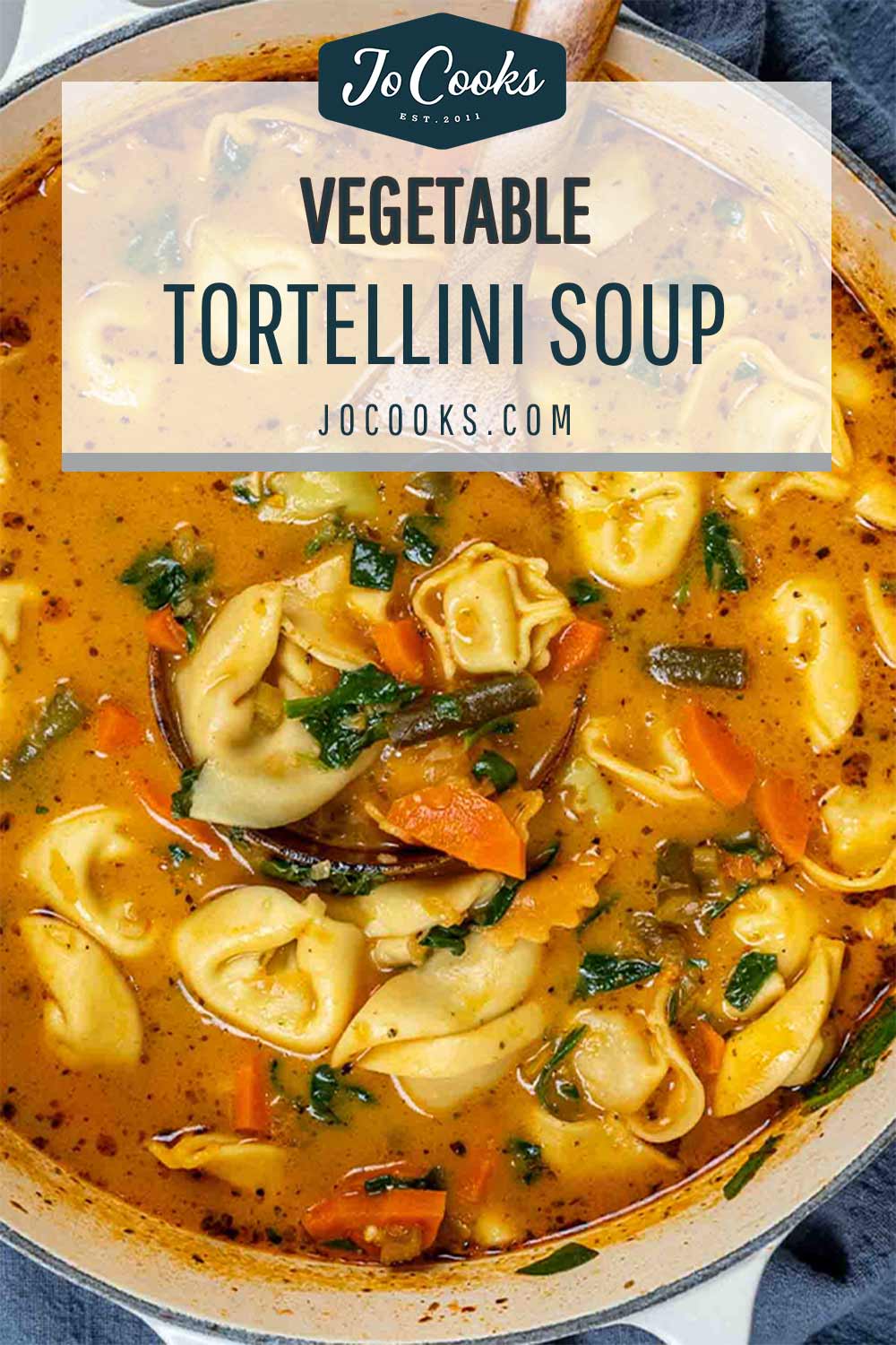 pin for vegetable tortellini soup.