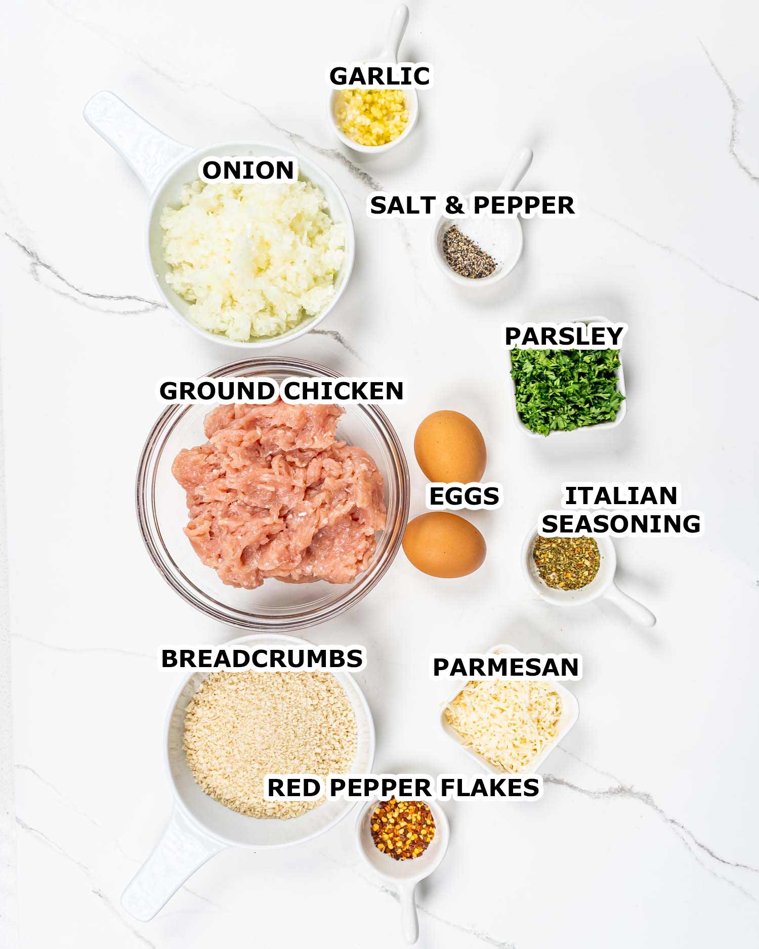 ingredients needed to make meatball sliders.