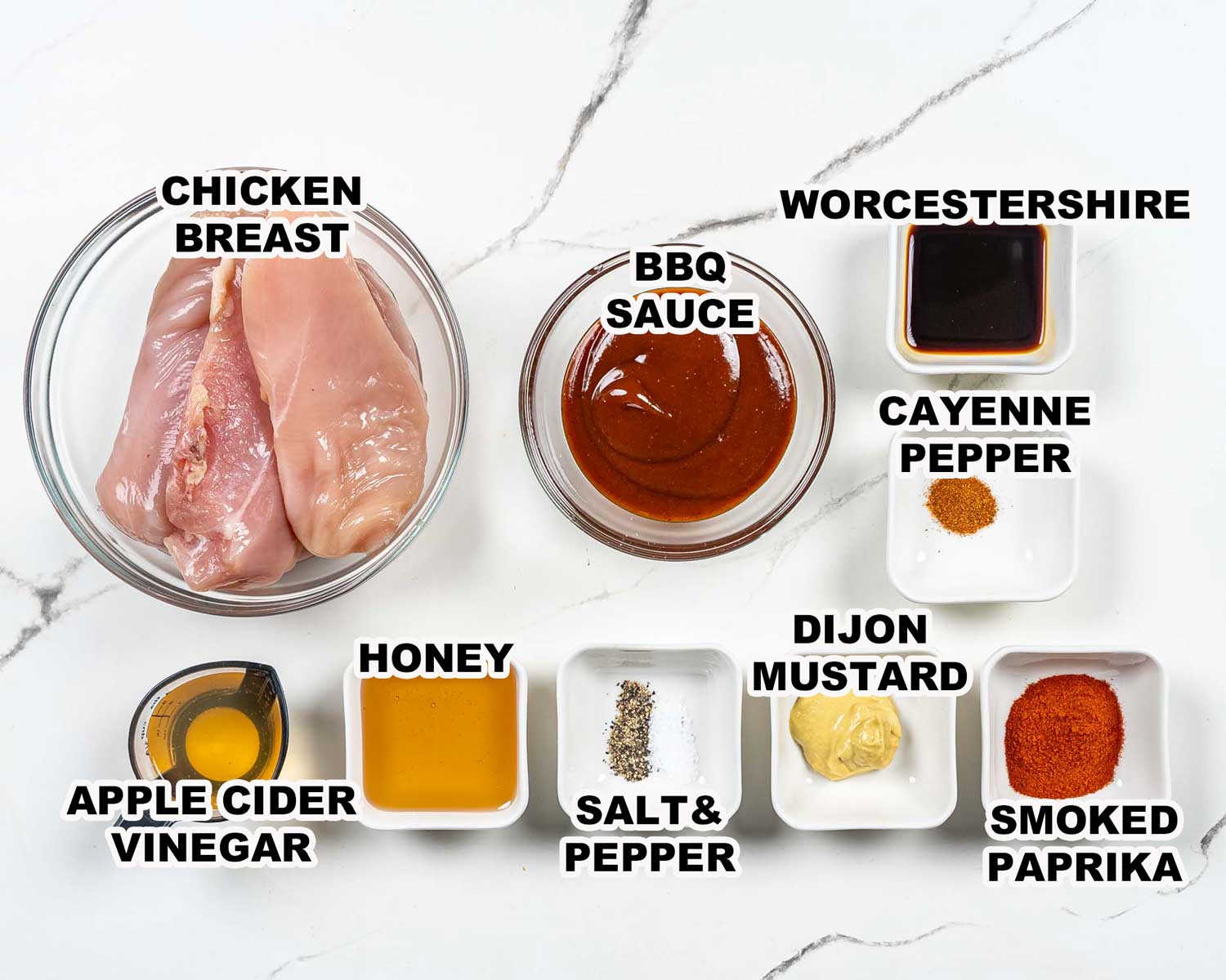 ingredients needed to make bbq chicken.