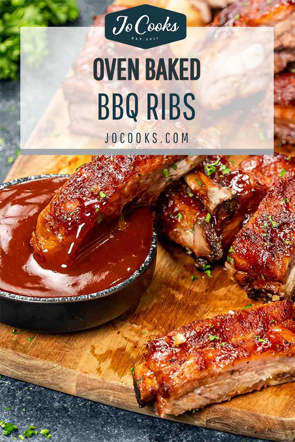 pin for oven baked bbq ribs.