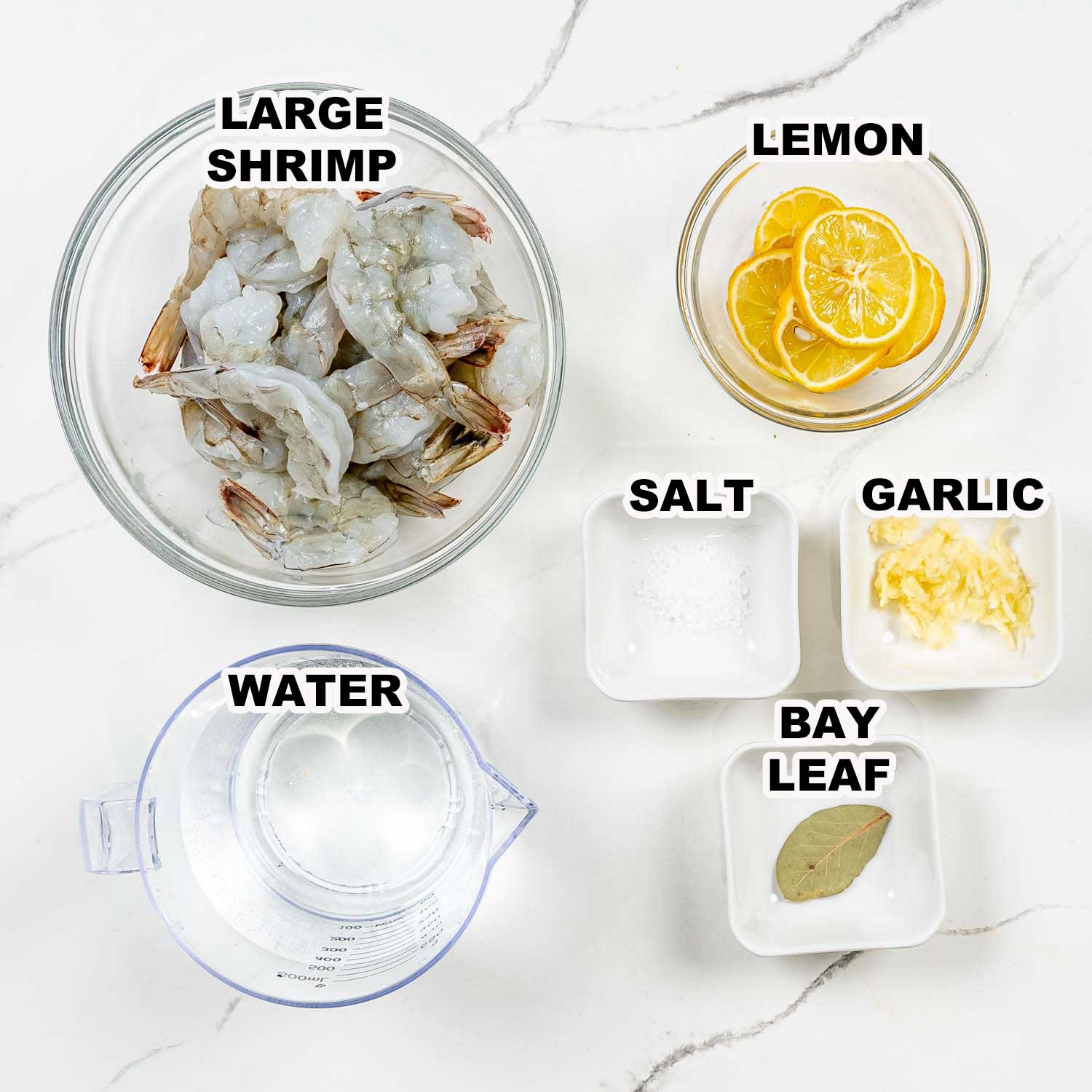 ingredients needed to make shrimp cocktail.